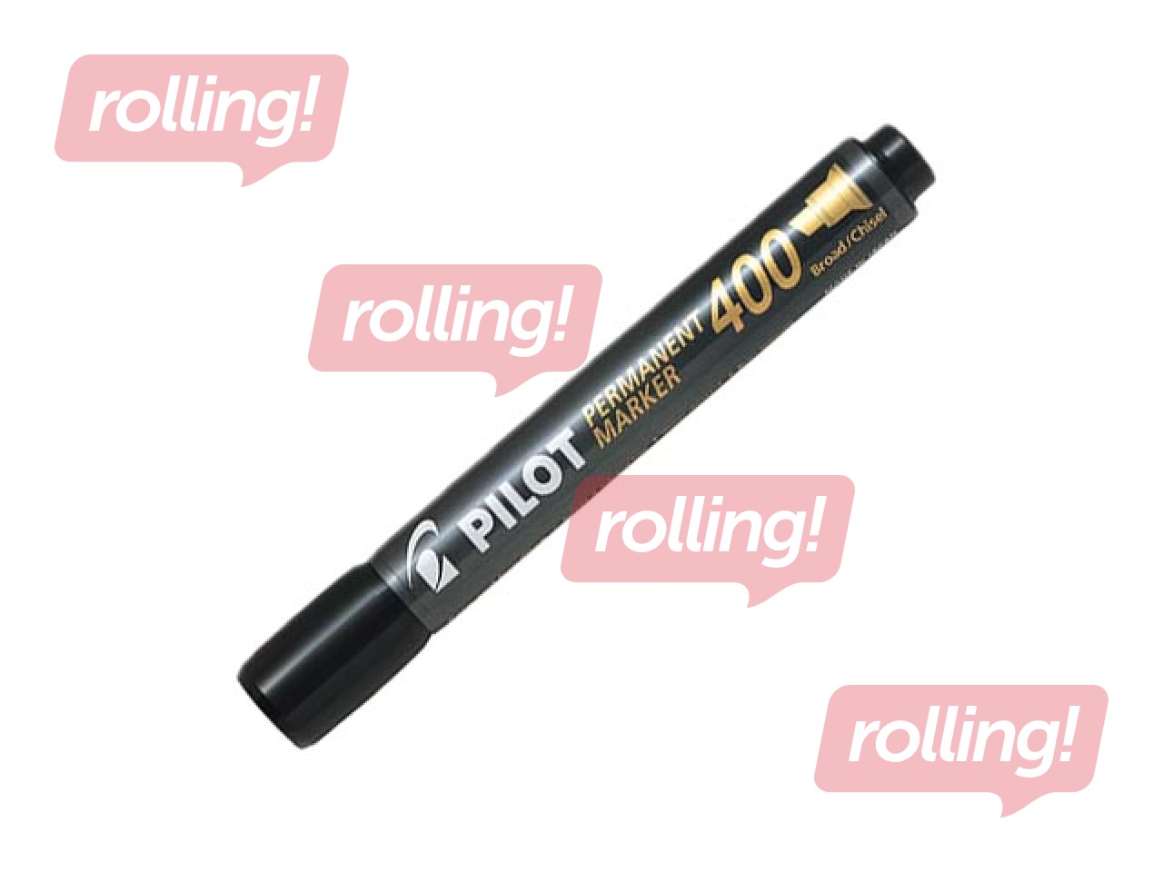 Püsimarker Pilot 400, must, 1.5-4mm + KINGITUS! Osta püsivad markerid ja saa kingitus!