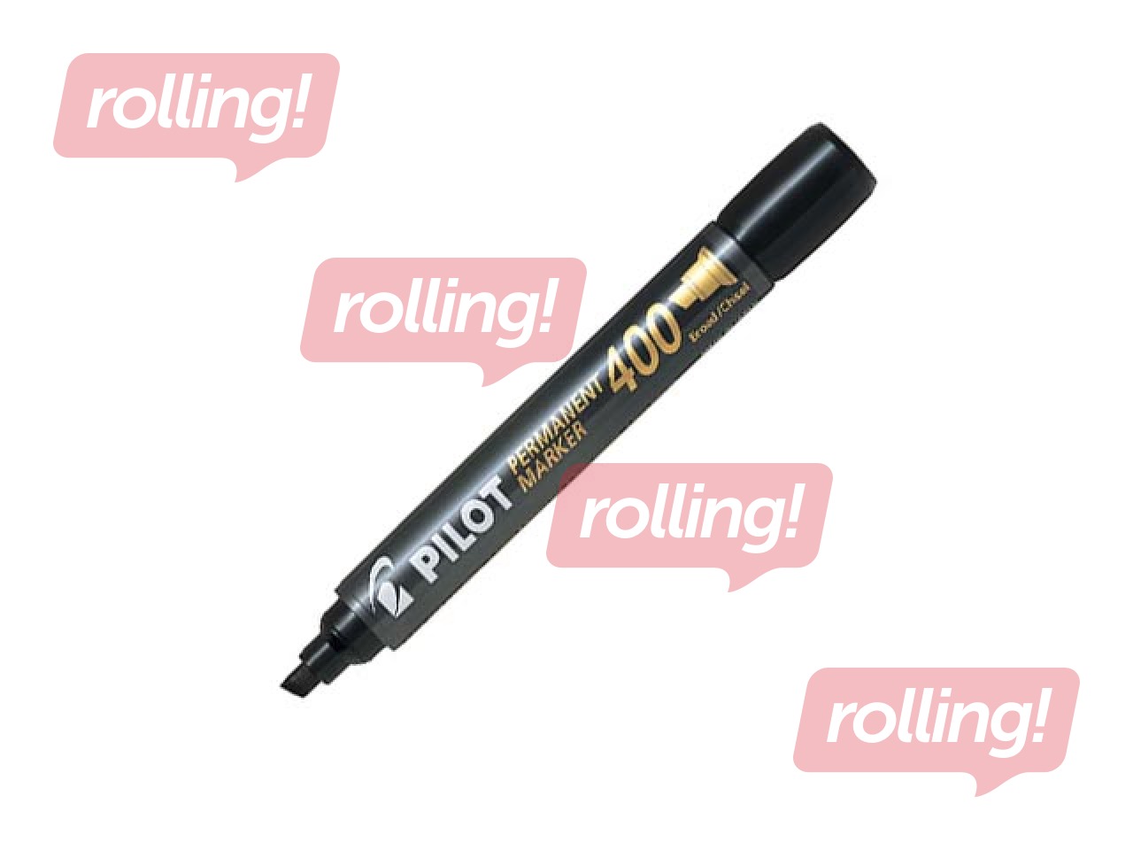 Püsimarker Pilot 400, must, 1.5-4mm + KINGITUS! Osta püsivad markerid ja saa kingitus!