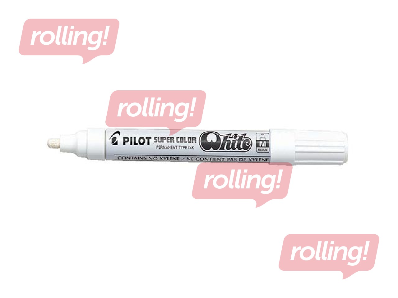 Püsimarker Pilot  Super Color, valge, 2mm