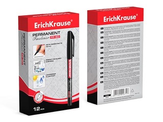 Püsimarker ErichKrause FP-50, must, 0.6mm
