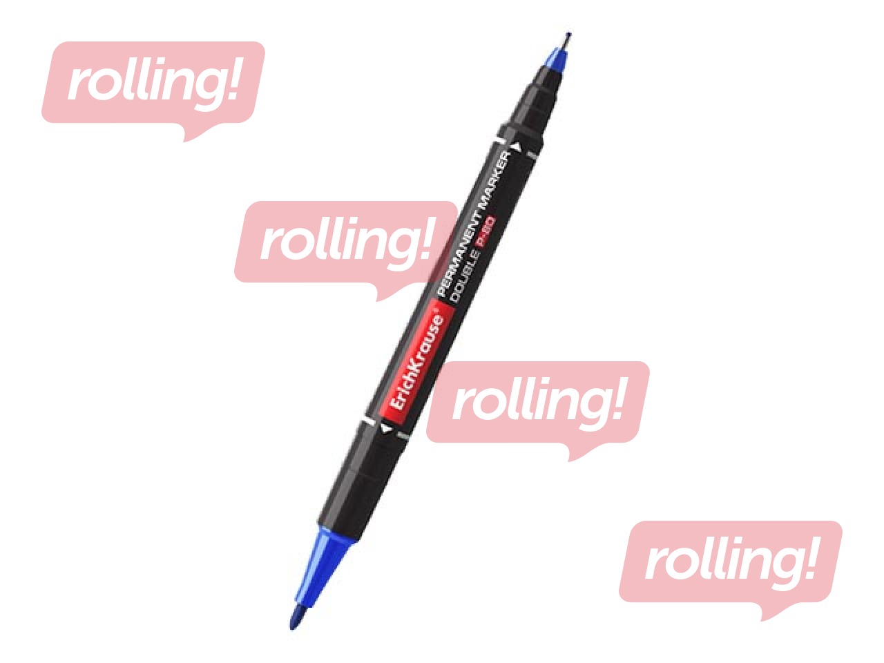 Püsimarker ErichKrause P-80, kahepoolne, sinine, 0.45/1.65mm