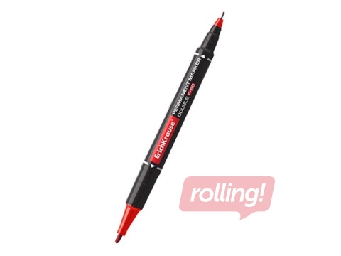Püsimarker ErichKrause P-80, kahepoolne, punane, 0.45/1.65mm