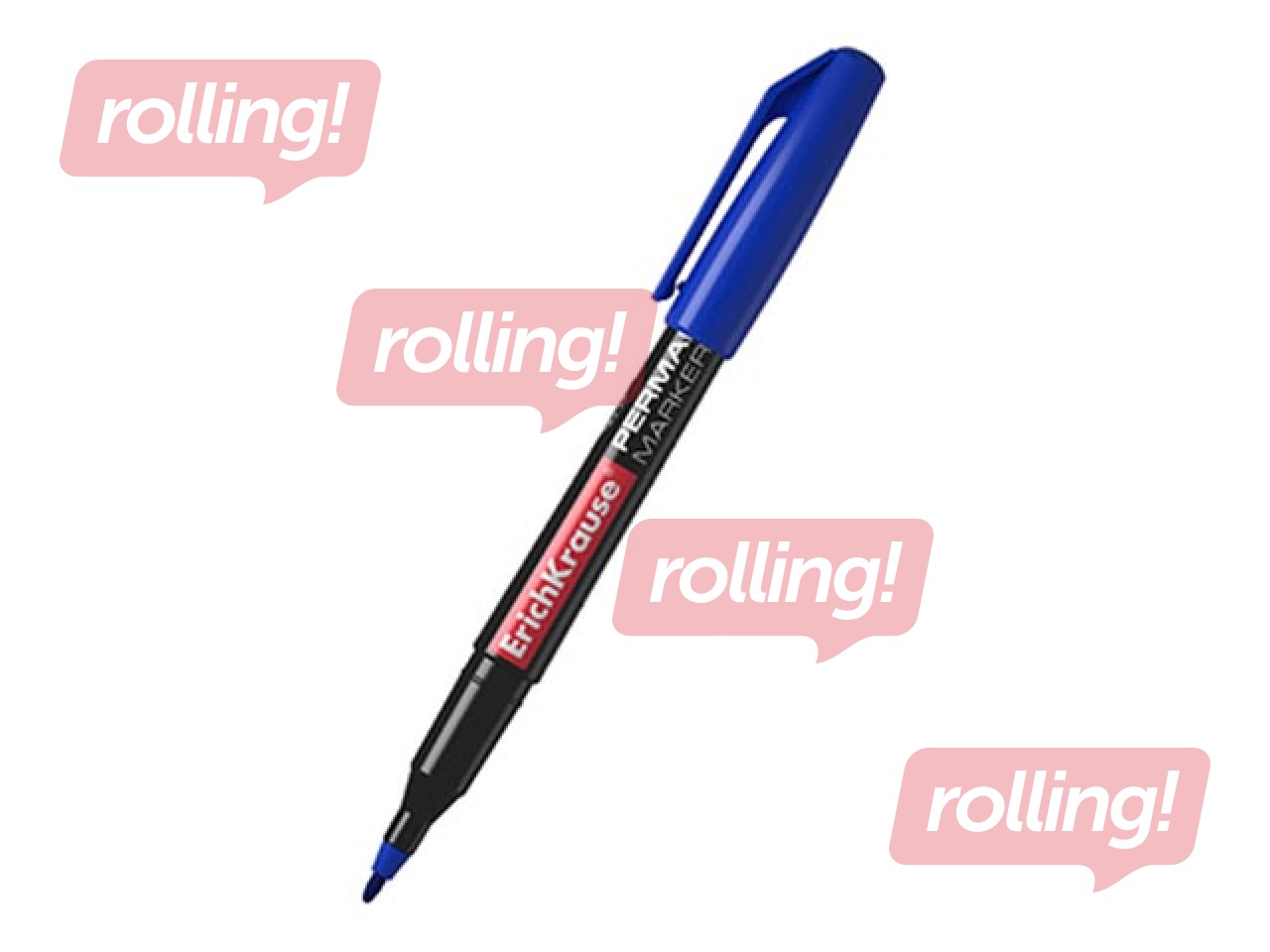 Permanent marker ErichKrause P-70, blue, 1mm