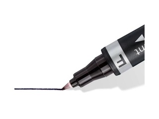 Double ended permanent marker with two bullet tips Staedtler Lumocolor, 4 colours