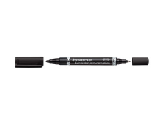Kahe otsaga püsimarker Staedtler Lumocolor, 4 värvi