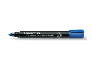 Permanentais marķieris Staedtler Lumcolor 352, zils, 2mm