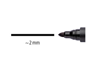 Перманентный маркер Staedtler Lumcolor 352, синий, 2мм