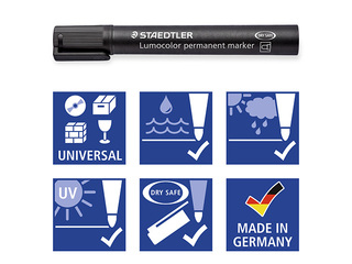 Permanent marker Staedtler Lumcolor 352, green, 2mm