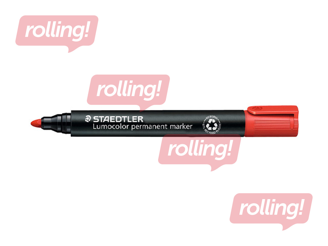 Püsimarker Staedtler Lumcolor 352, punane, 2mm