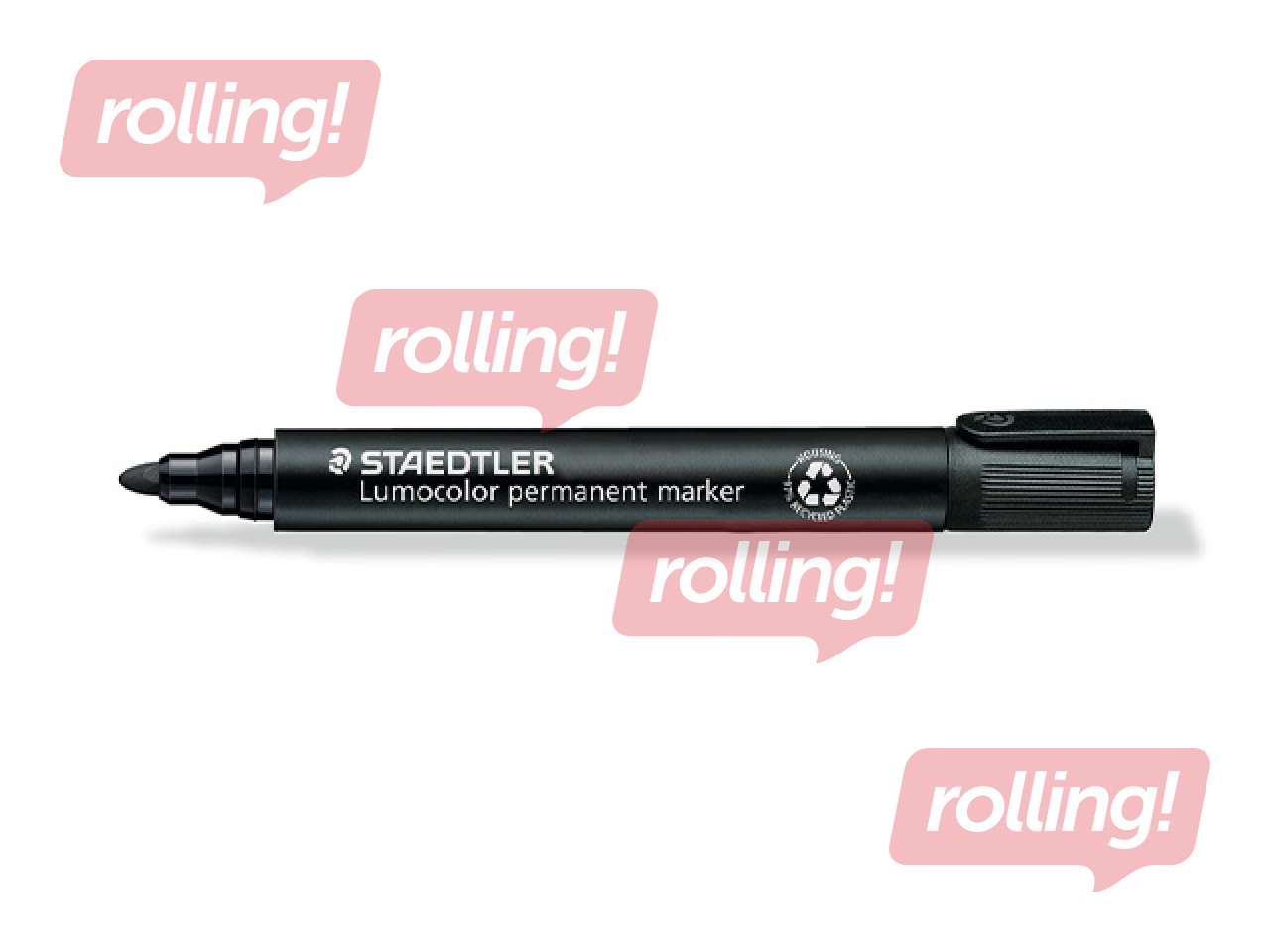 Püsimarker Staedtler Lumcolor 352, must, 2mm