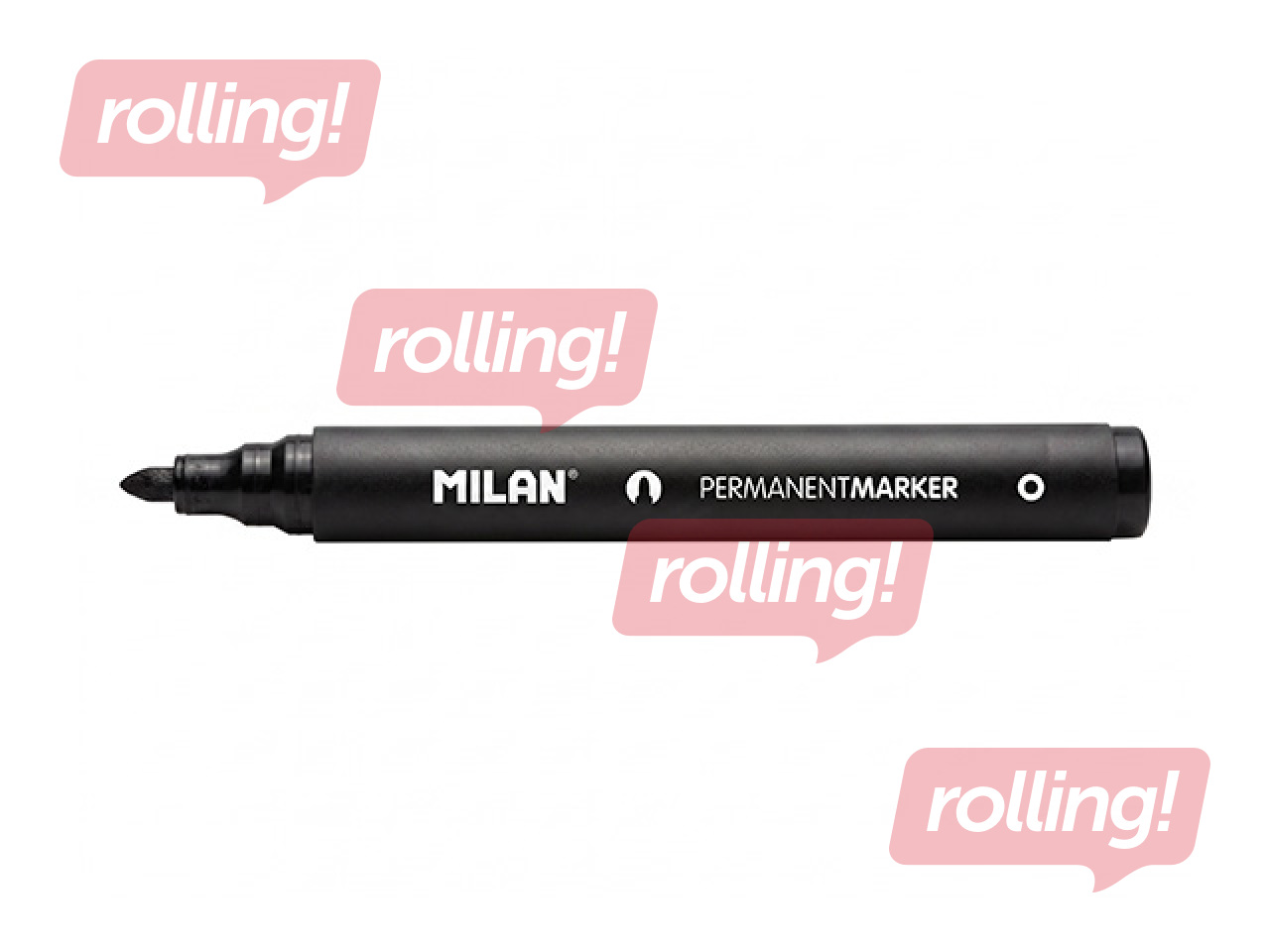 Permanentmarker Milan ümar, must, 4mm