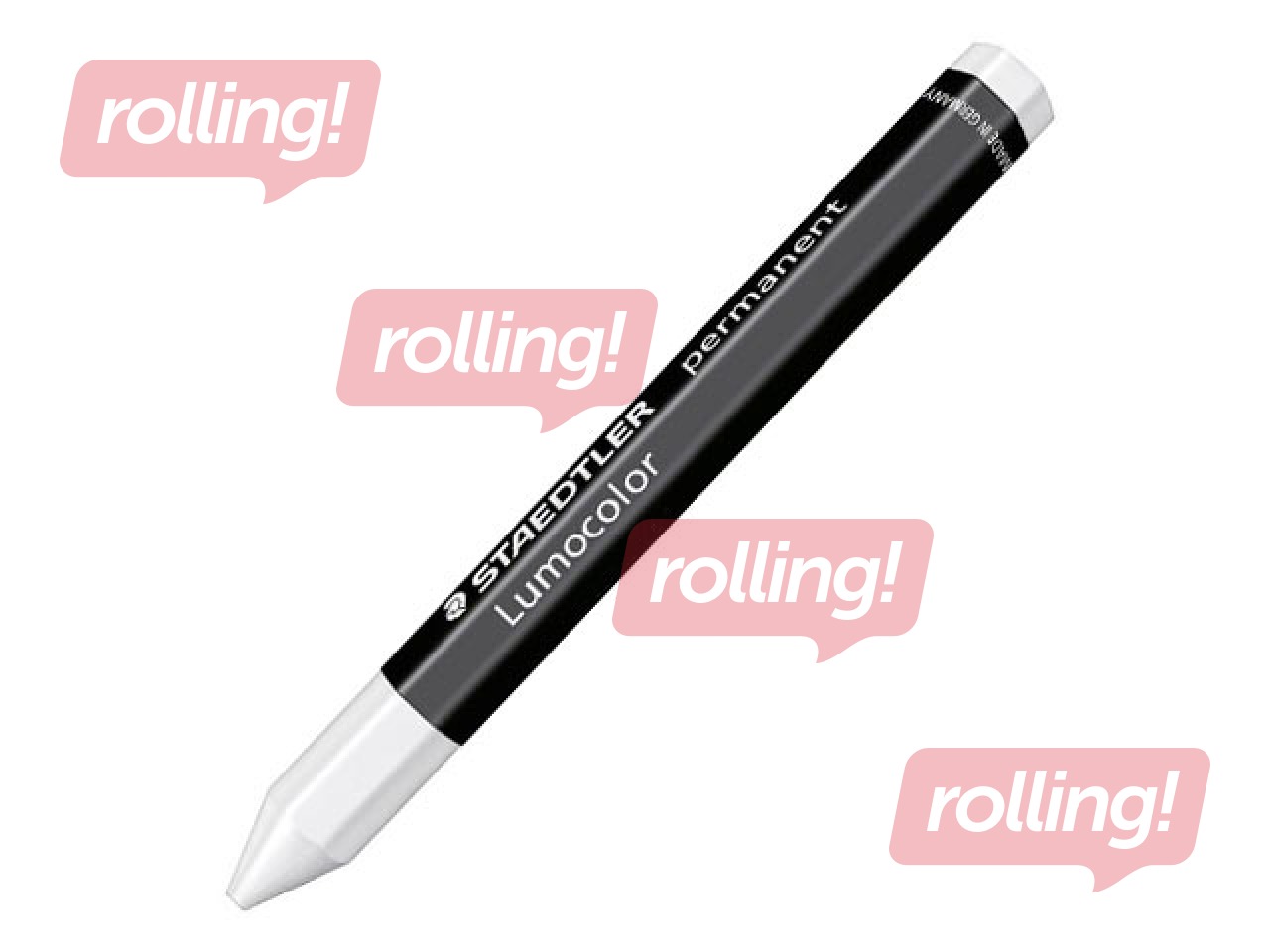 Marker-kriit Staedtler Lumocolor, püsiv, valge