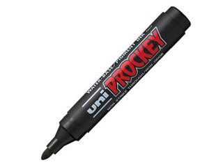 Marķieris UNI PM-122 PROCKEY, melns 