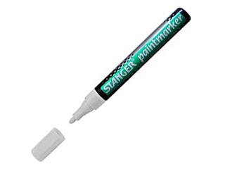 Permanentne marker Stanger PAINT, valge, 2-4mm