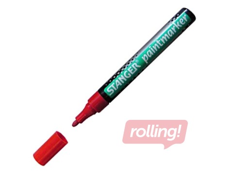 Noturīgais marķieris Stanger PAINT, sarkans, 2-4mm