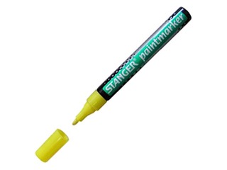 Permanentne marker Stanger PAINT, 2-4mm, kollane