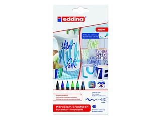 Keraamika marker Edding 4200, 6 värvi (külmad toonid)