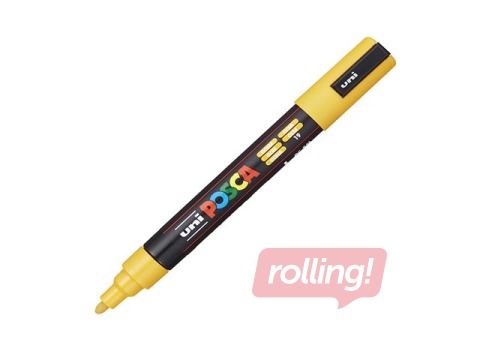Маркер Uni Posca PC - 5M, желтый
