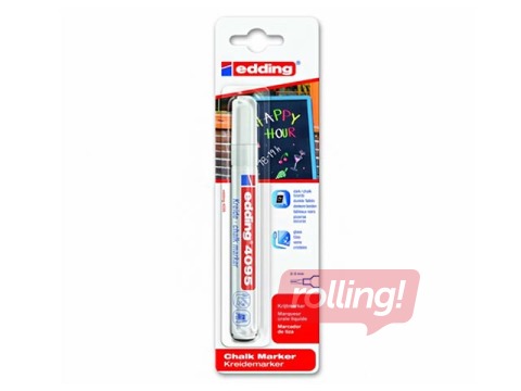 Kriidimarker Edding 4095,  2-3 mm, valge