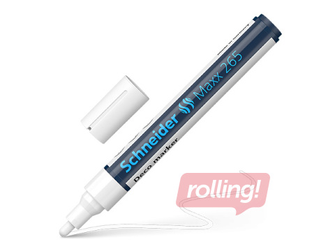 Kriidimarker SCHNEIDER DECO Maxx 265, valge, 2-3mm