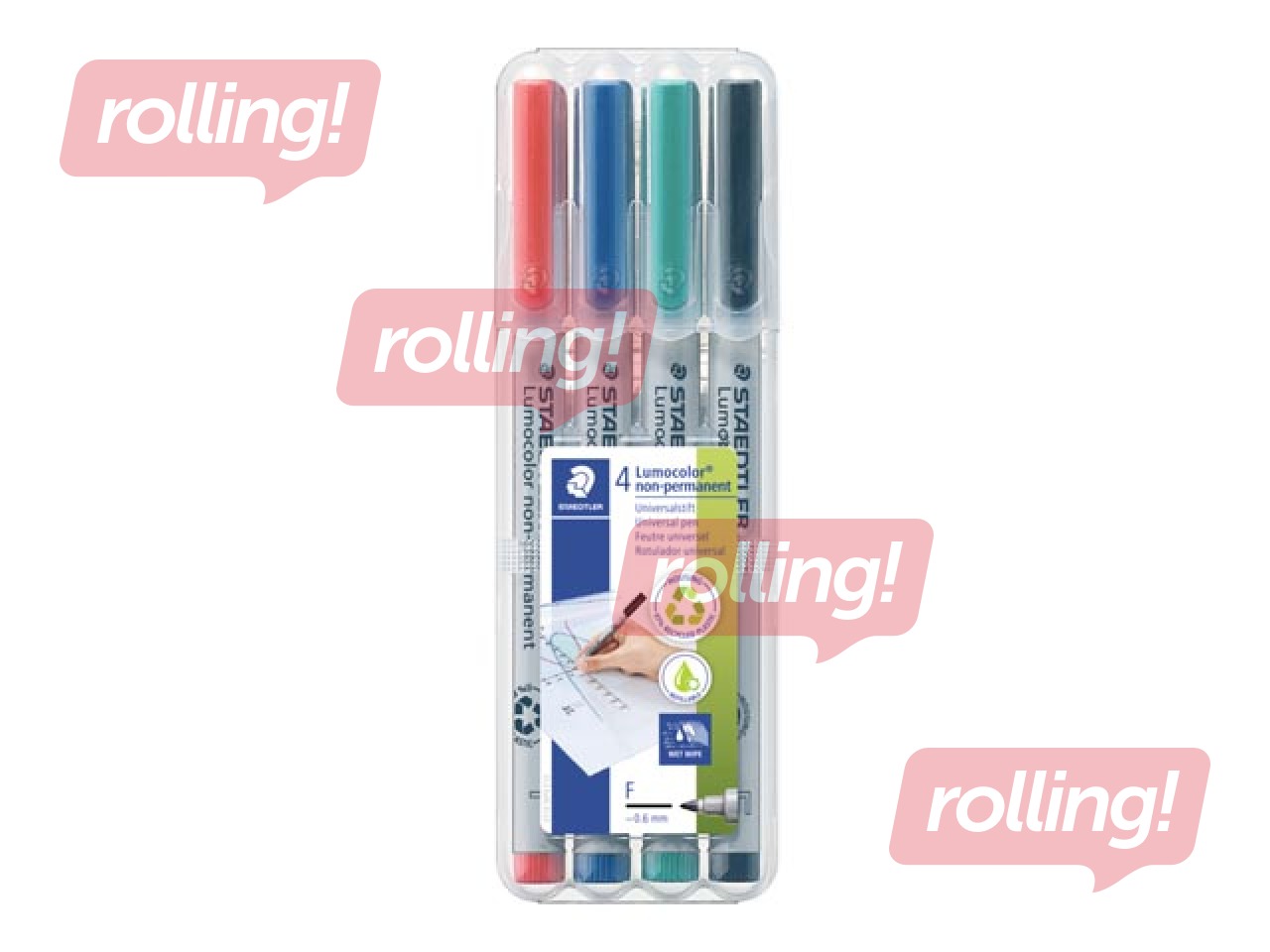 Markerid Staedtler Lumocolor 316, 0.6mm, 4 värvi