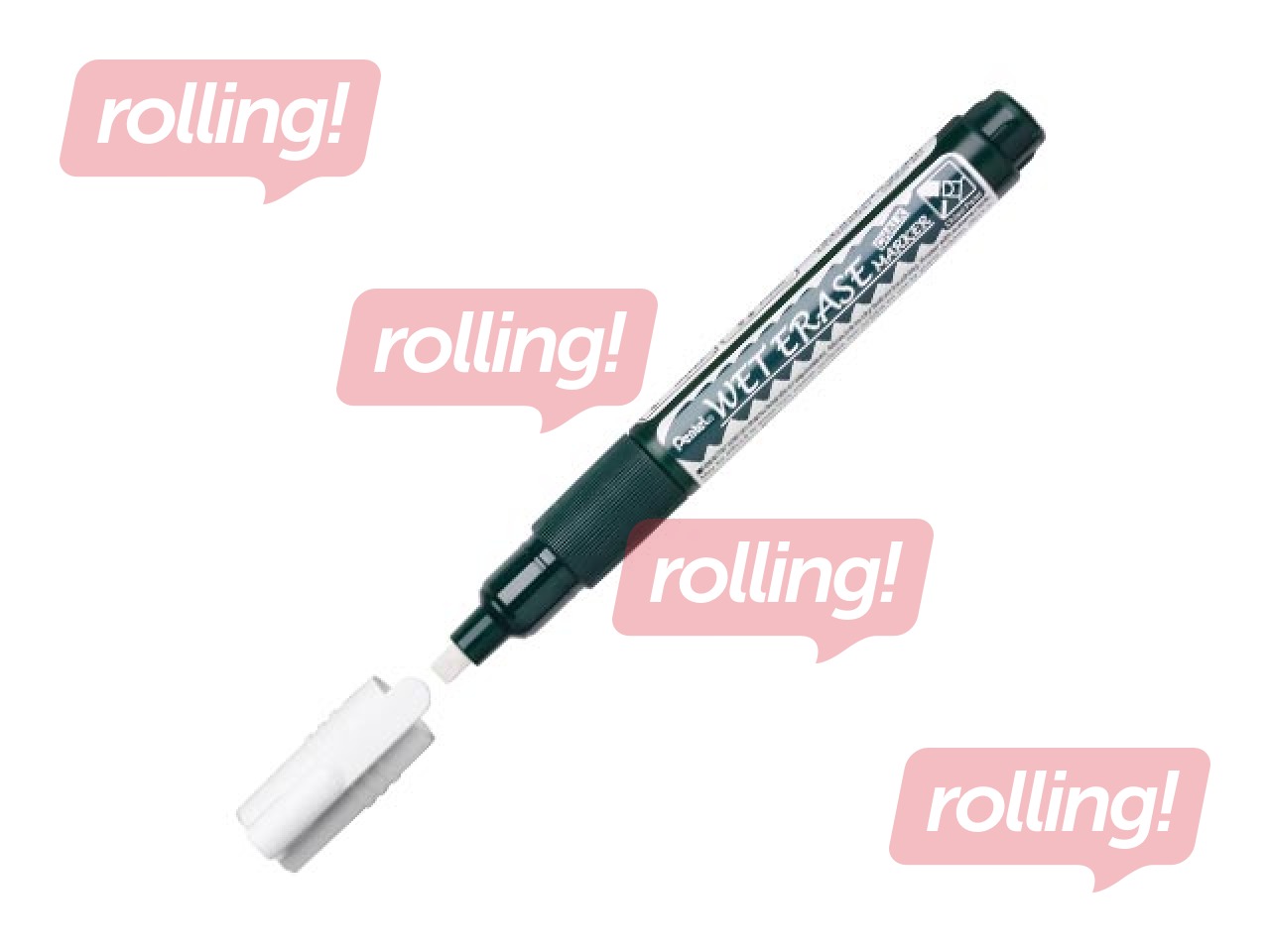 Меловой маркер Pentel Wet Erase, 2-4 мм, белый