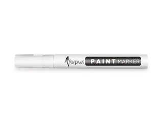 Permanentne marker Forpus PAINT, valge, 1-3mm