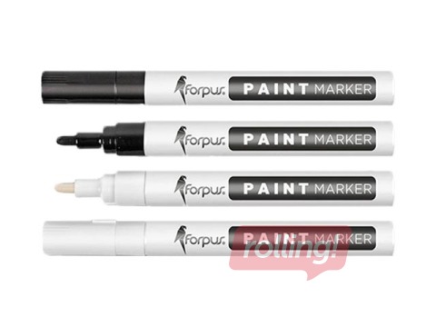 Permanent marker Forpus PAINT, black, 1-3mm