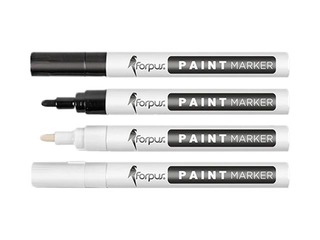 Püsimarker Forpus PAINT, must, 1-3mm