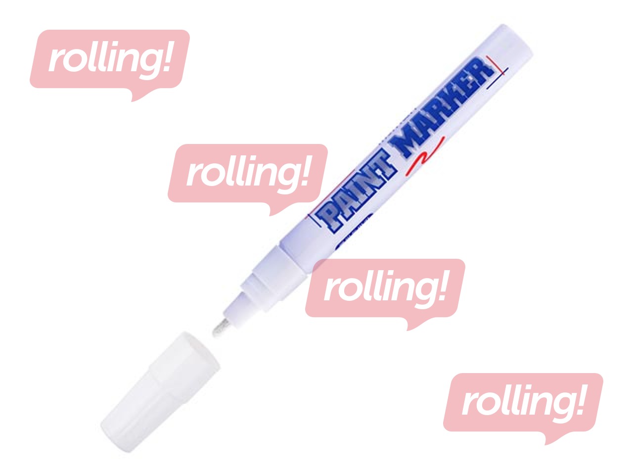 Paint marker MunHwa, white, 4mm