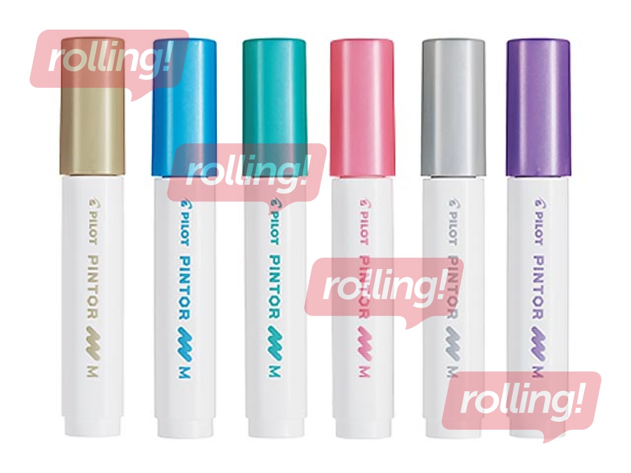 Püsimarkerite komplekt Pilot Pintor, 6 metallivärvi