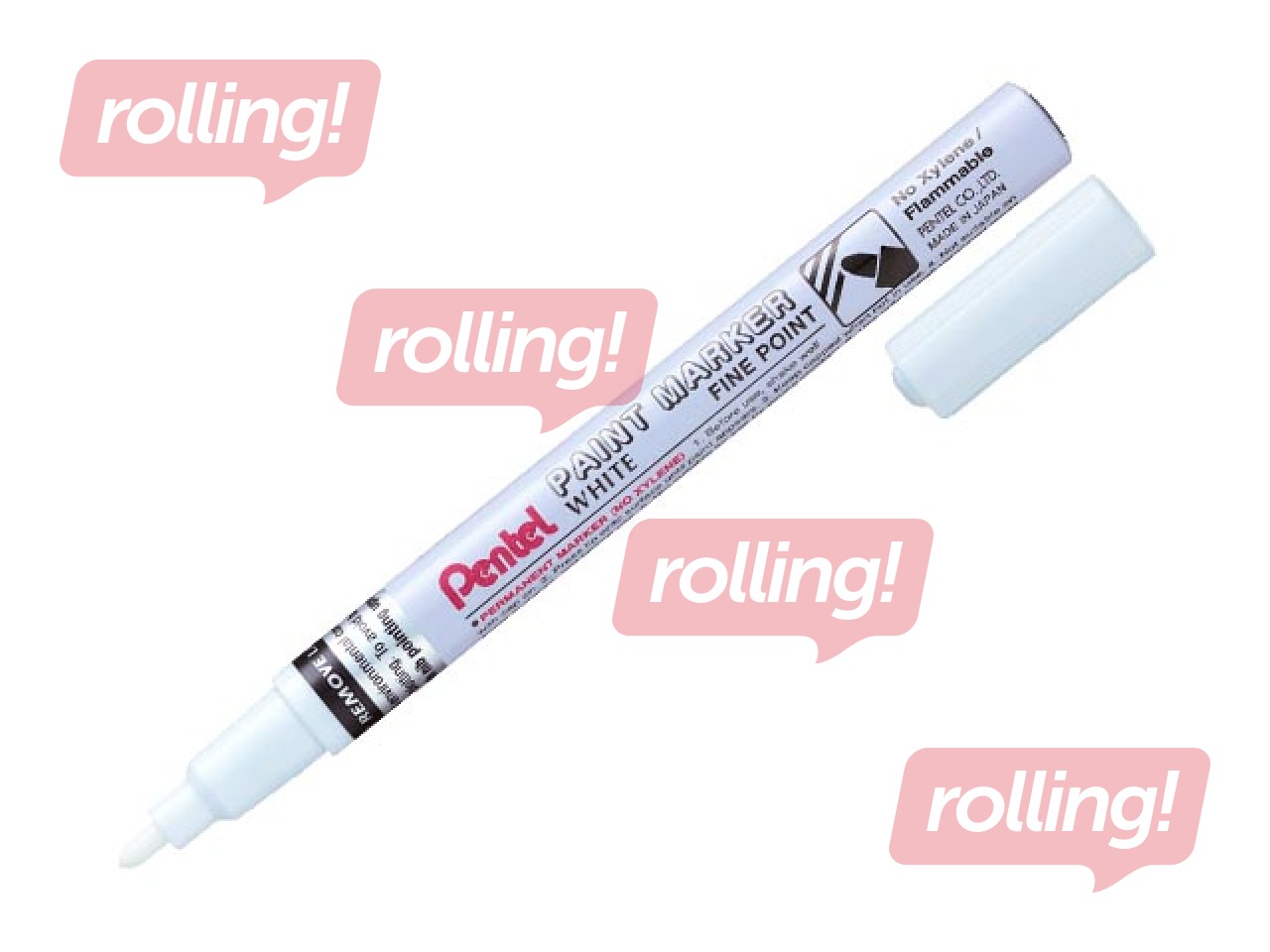 Permanentne marker Pentel Paint 2,9 mm, valge