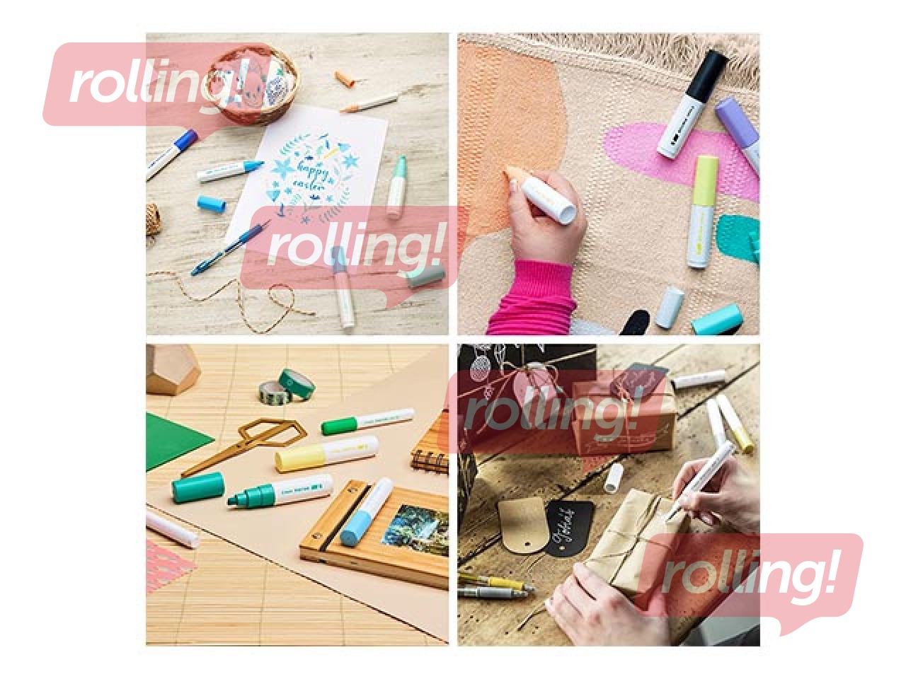 Set of permanent markers Pilot Pintor, 6 creative colors