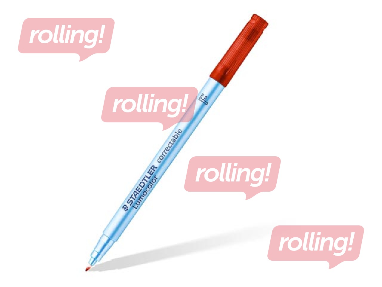 Mittepüsivate kuivkustutavate markerite komplekt Staedtler Lumocolor 305, 0.6mm, 4 värvi