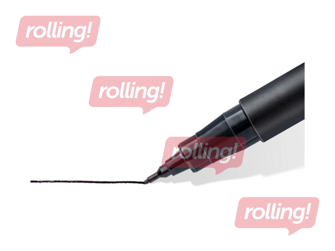 Marker Staedtler Lumocolor 313, must, 0.4mm