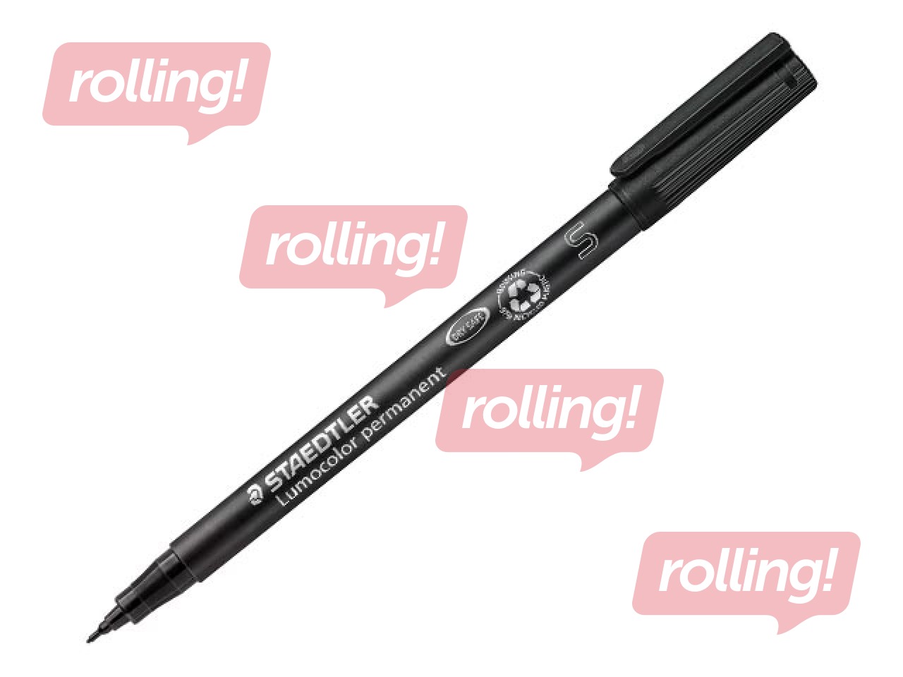 Noturīgais marķieris Staedtler Lumocolor 313, melns, 0.4mm