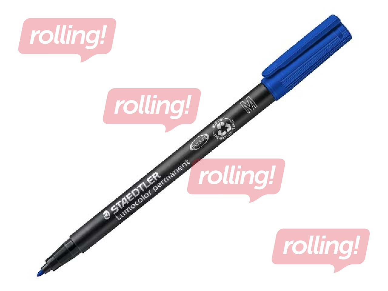 Noturīgais marķieris Staedtler Lumocolor 317, zils, 1mm