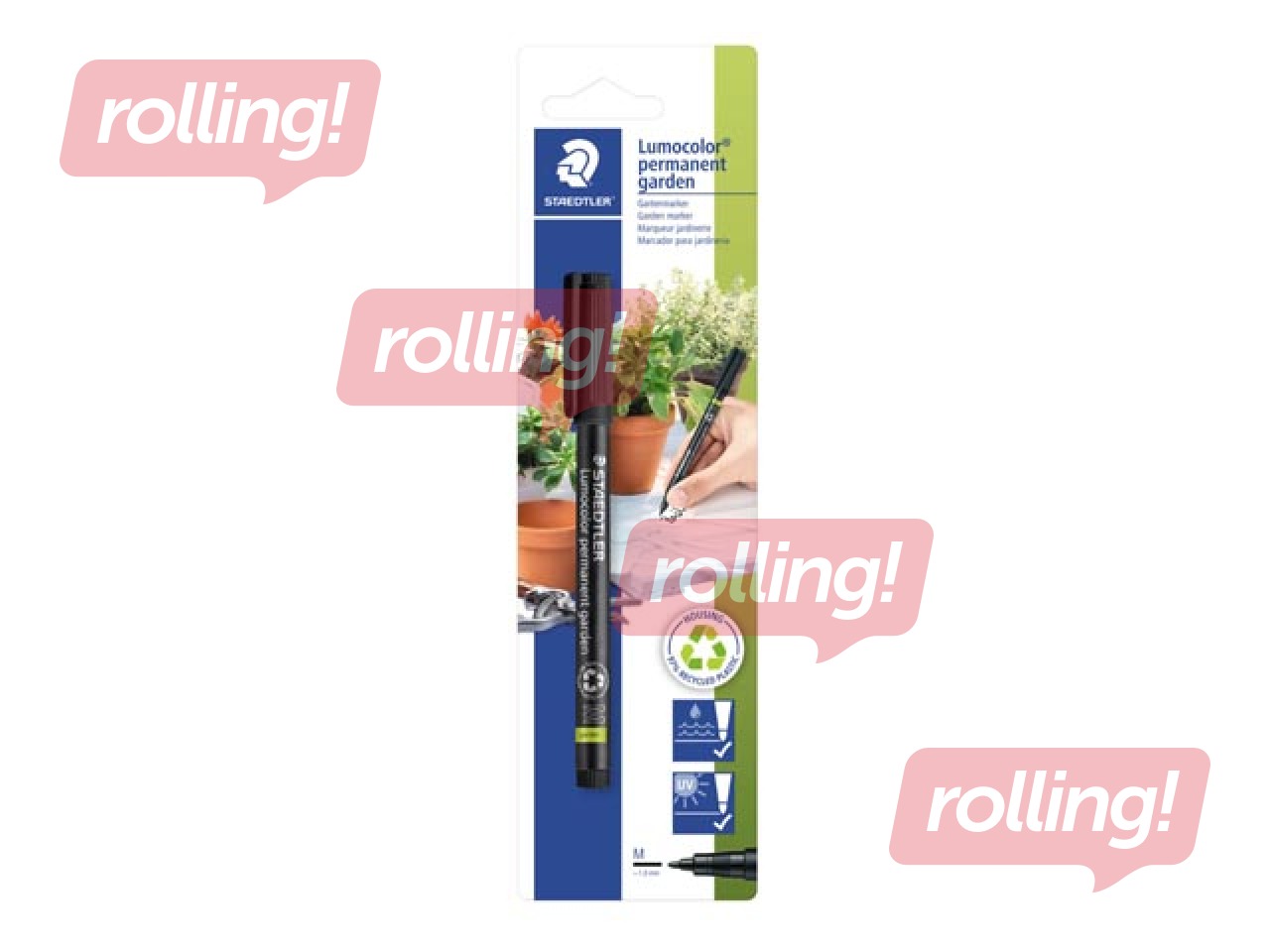 Püsiv aiamarker Staedtler Lumocolor 319GM 1.0 mm, must