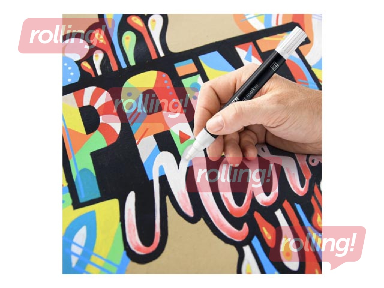 SALE Akrüülvärvi markerite komplekt Staedtler Lumocolor 349, 2,4 mm, 6 värvi