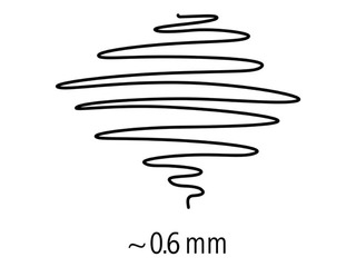 Mittepüsiv marker Staedtler Lumocolor 316, must, 0.6mm