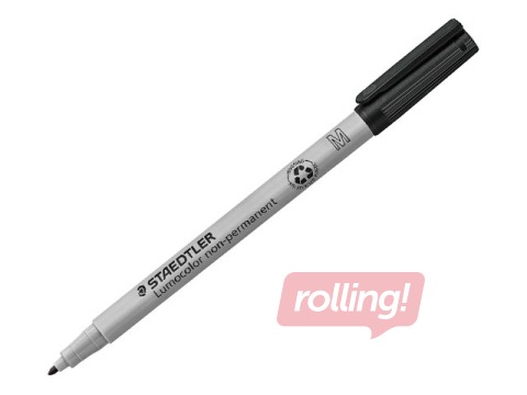Marķieris Staedtler Lumocolor 315, melns, 1mm, nav permanents