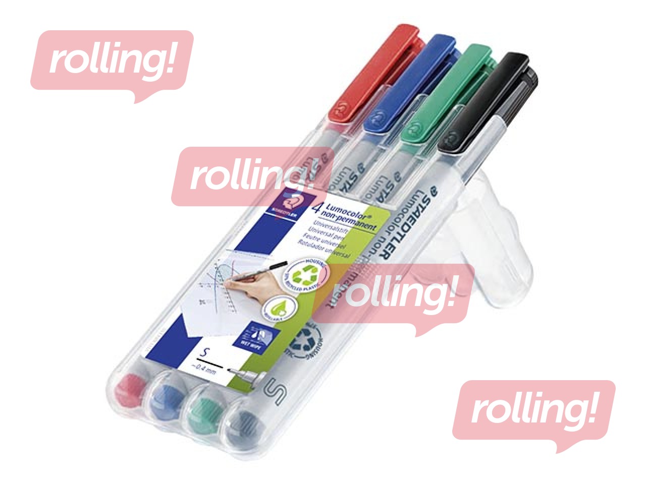Non-permanent marker Staedtler Lumocolor 311, 0.4mm, 4 colours
