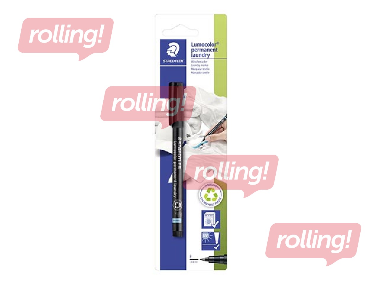 Marker laundry Staedtler Lumocolor 319 LM for textiles, black, 0.6mm