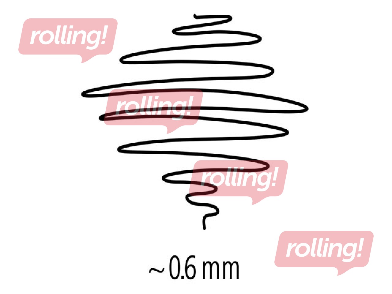 OHP permanentne marker Staedtler 318, punane, 0.6mm