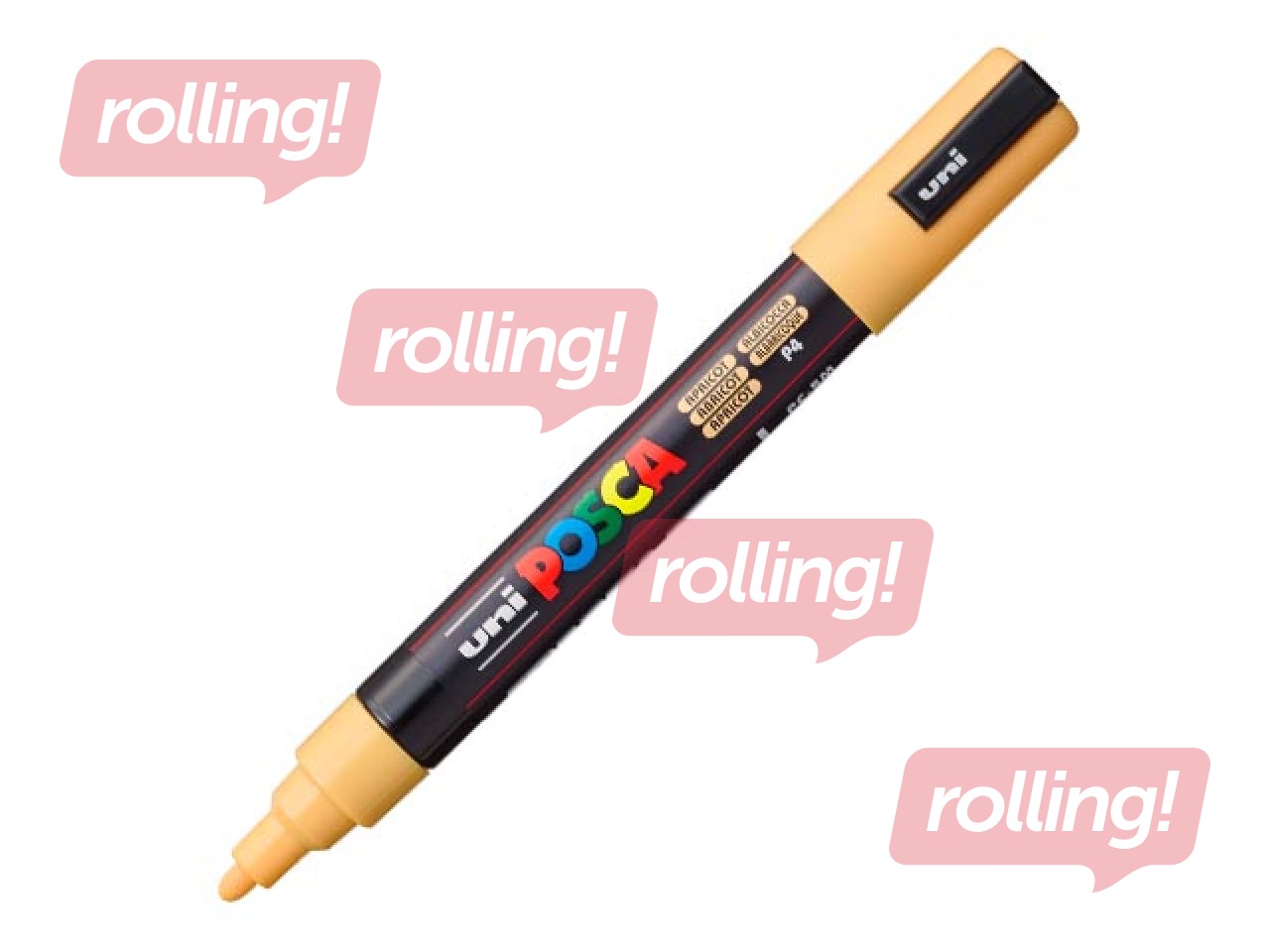 Marker Uni Posca PC-5M, aprikoos