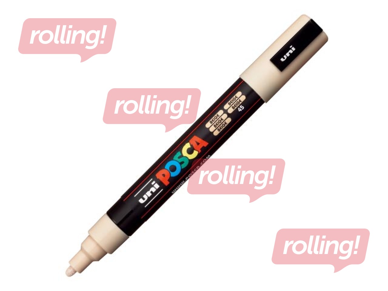 Marker Uni Posca PC-5M, beige