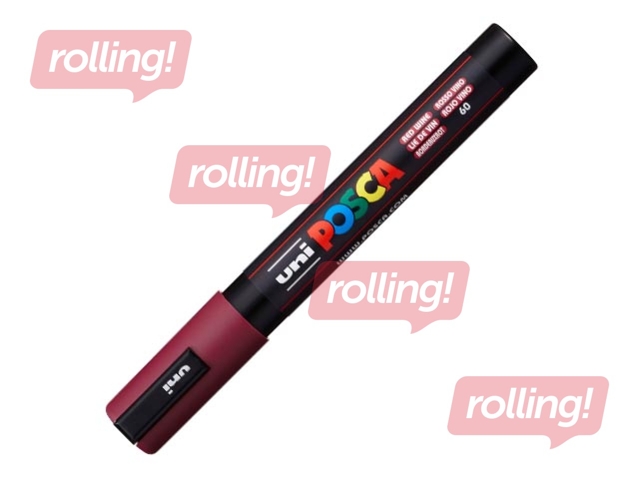 Marker Uni Posca PC-5M, burgundy