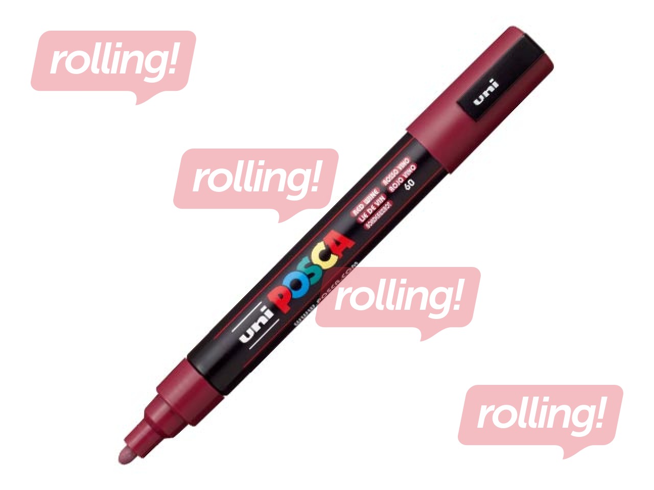Marker Uni Posca PC-5M, burgundy