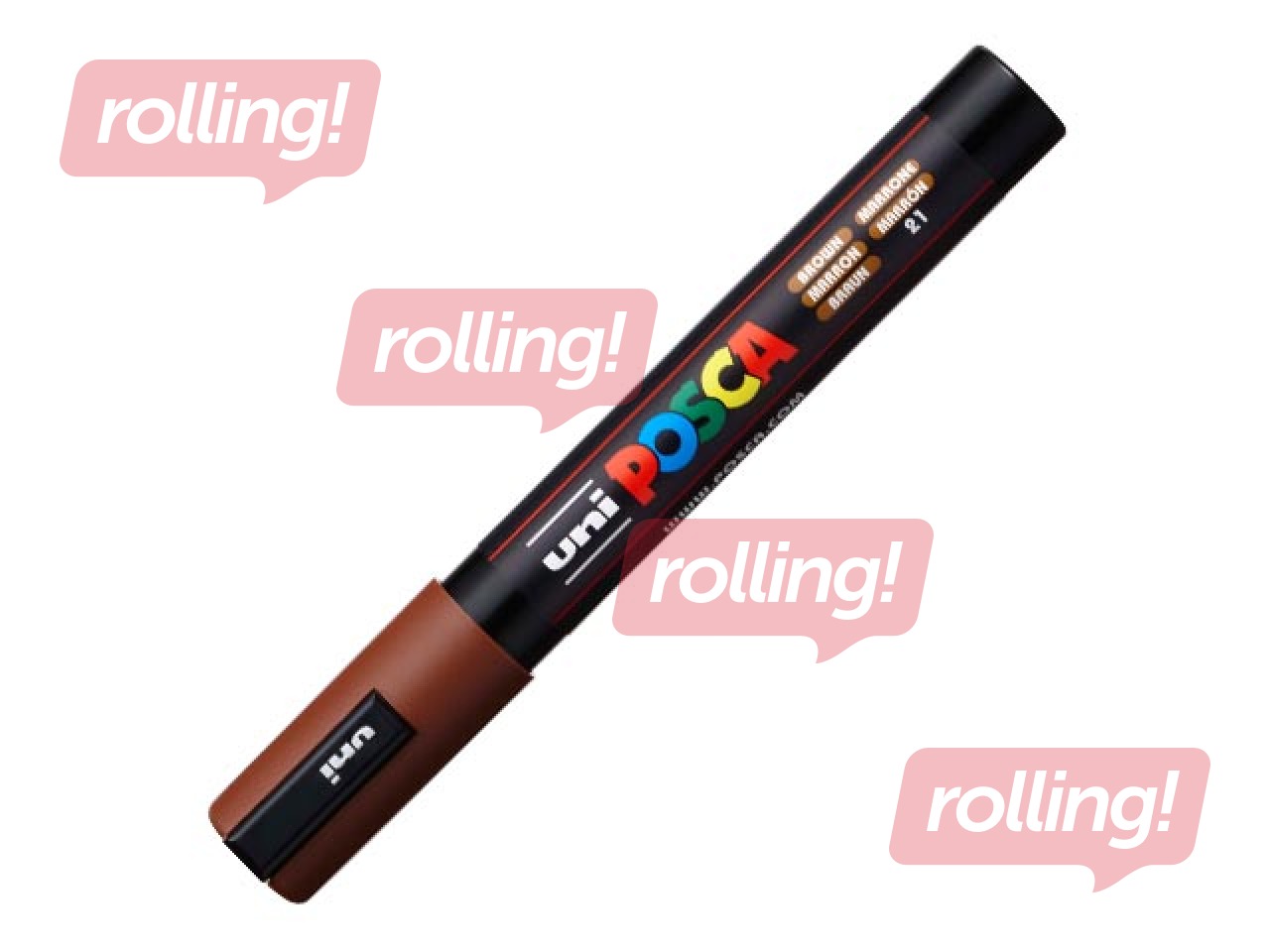 Marker Uni Posca PC-5M, brown