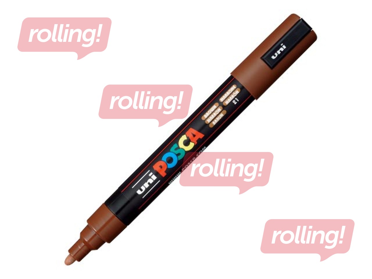 Marker Uni Posca PC-5M, brown